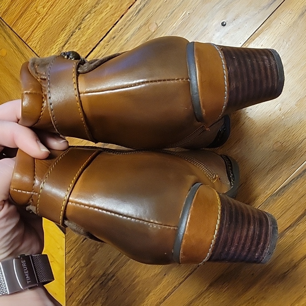 L'Artiste by Spring Step Leather Combo Ankle Boots- Socute Size EU 38 - Picture 10 of 15